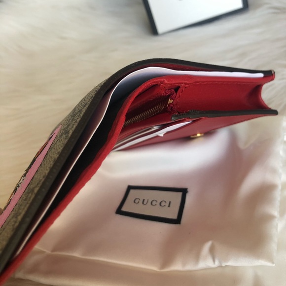 GUCCI BOSCO PATCH GG SUPREME CANVAS CARD CASE WALLET - Picture 3 of 5